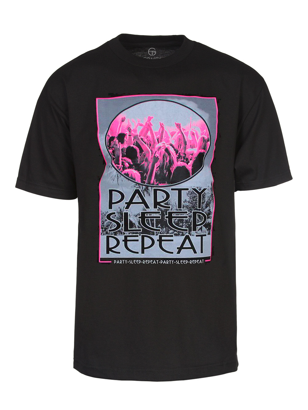 Mens Black Short-Sleeve 